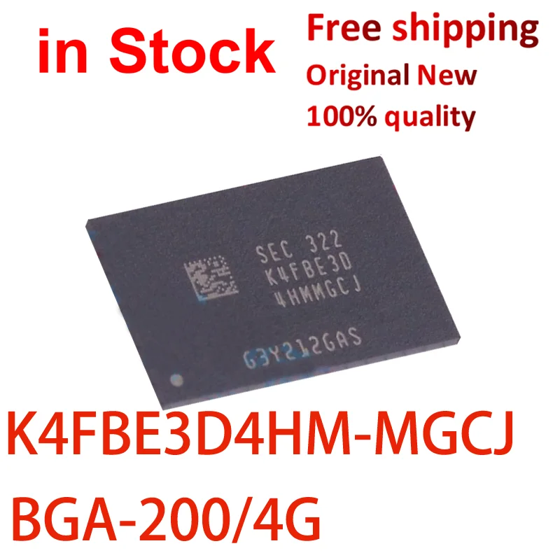 

(1 PCS)100% New K4FBE3D 4HMMGCJ K4FBE3D4HM-MGCJ 4GB SEC BGA-200 3733Mbps ic chip