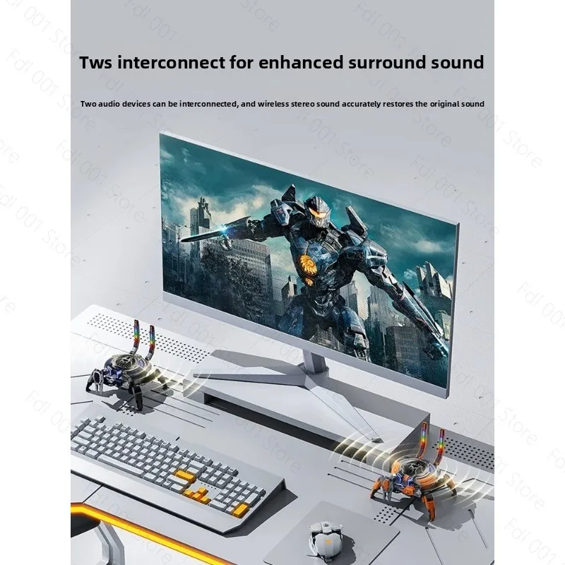 Wireless Bluetooth Mini Speaker, High Fidelity Heavy Bass, Suitable for Home, Car and Desktop Computer