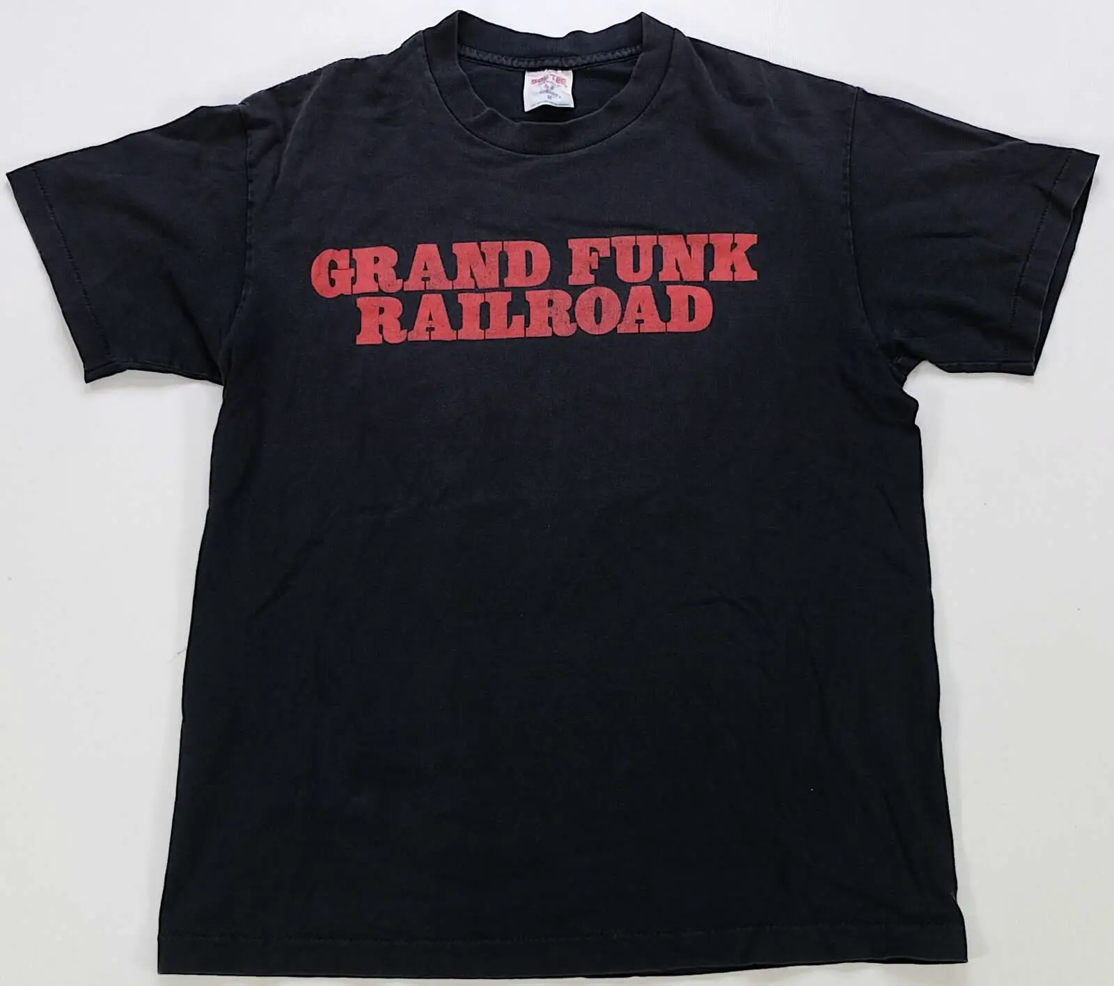 

Rare Vintage Grand Funk Railroad The American Band Tour Flag T Shirt 90s Black M