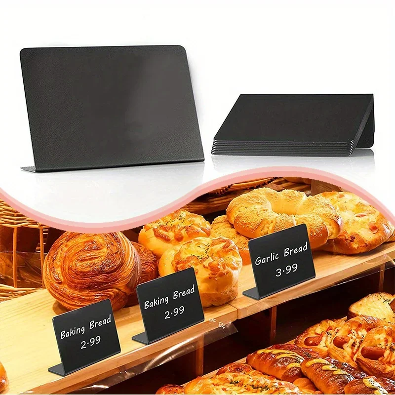 Mini tableau noir pour messages, panneaux noirs, signalisation de mariage, notes de cuisine, mémo alimentaire, 20 pièces
