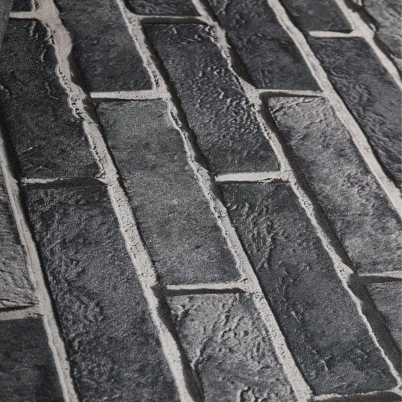 Papel tapiz con diseño de ladrillo de estilo americano para sala de estar, sofá, telón de fondo, comedor, cafetería, Bar, Mural de pared nostálgico Vintage