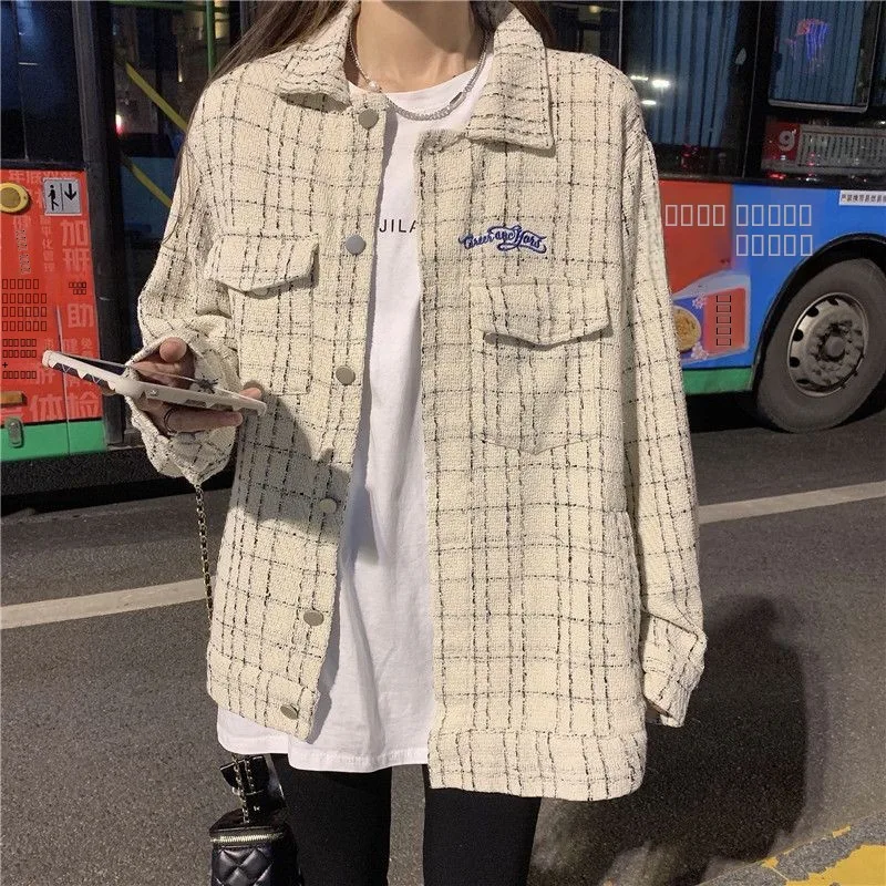 

Свободная посадка, трикотажная верхняя одежда из норкового бархата для женщин, осенний модный консервативный топ на пуговицах, длинный цветной топ све