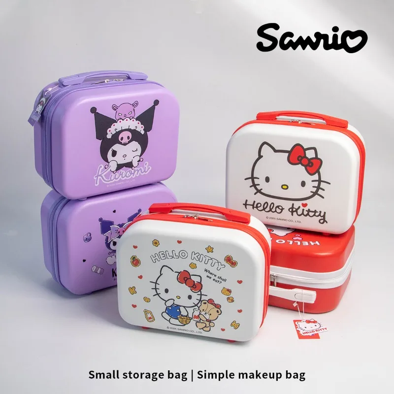 

Sanrio Hello Kitty Kuromi Cartoon Cosmetic Bag Portable Large Capacity Portable Cosmetic Case with Gift Goo Card Storage Gift