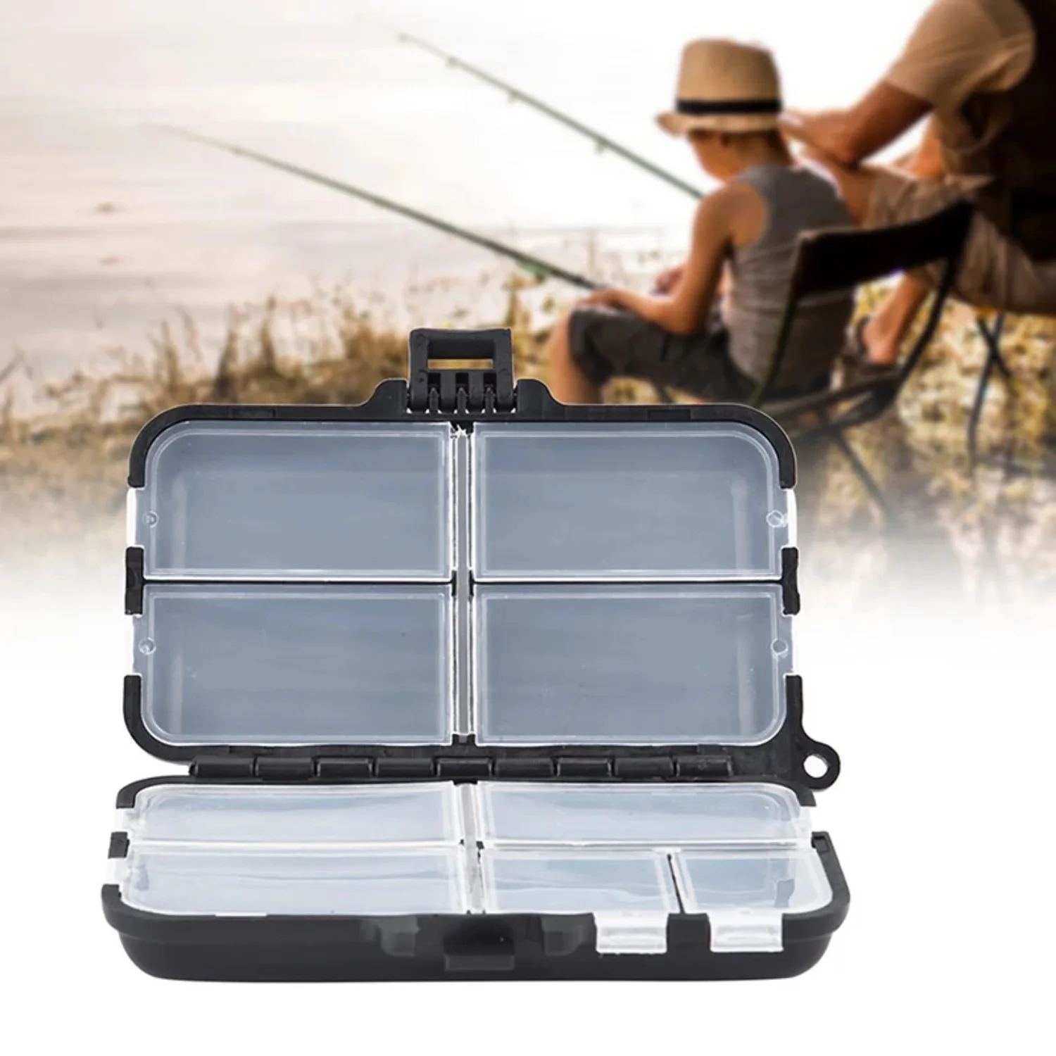 Mini  Case Double Layer Detachable Fishing Tackle Box Fishing Spoon Hook Bait  Box Fishing Accessories Mens cycling jersey Maap