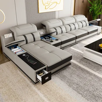 심플한 북유럽 모던 소파 의자, 편안한 화이트 스토리지 리클라이너, 편안한 소파 의자, 라운지 디자이너, 캔버스 조명 아파트 가구 