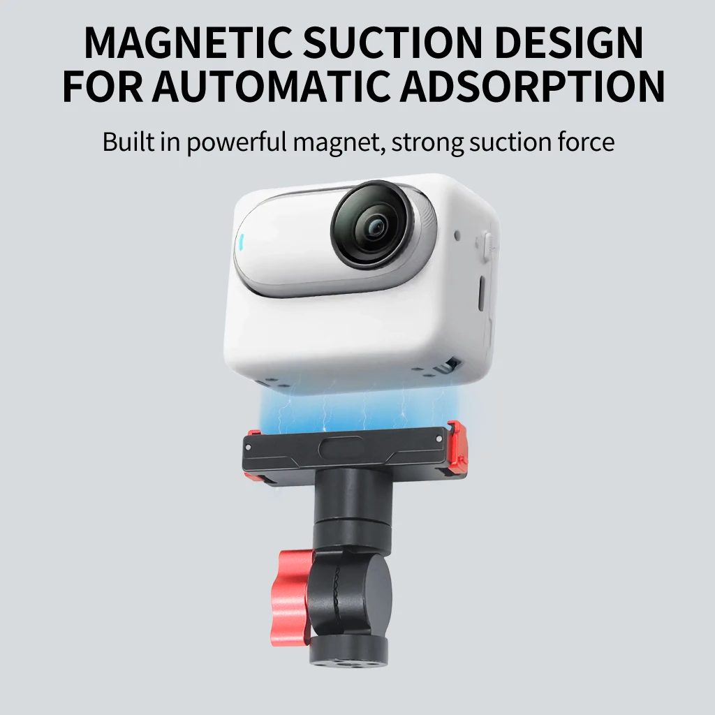 360° Schwenkbarer Schnellverschluss-Stativ-Kugelkopfadapter ARRI-Ausrüstung Magnetische Halterung für GoPro13 Insta360 DJI Action Pocket 4 Kamerahalterung – Detail 12