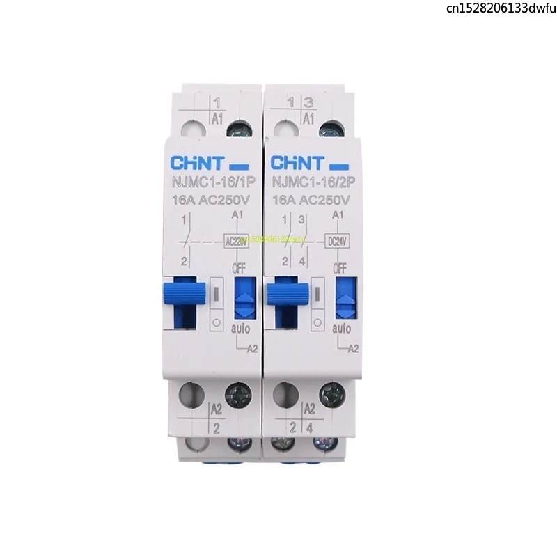 CHINT NJMC1-16 1P 2P 3P 4P DC 24V AC 220V NJMC1 16A Pulse Impulse Signal Relay NJMC1-16/1P NJMC1-16/2P NJMC1-16/3P NJMC1-16/4P