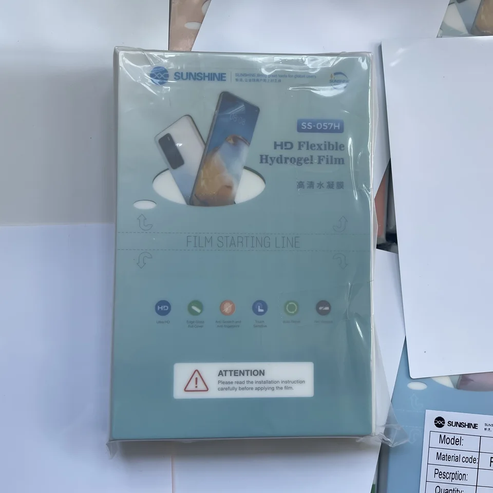100 piezas de película de hidrogel TPU suave mate azul, para máquina de corte, película de hidrogel 4