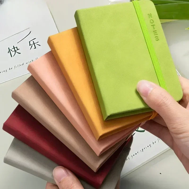 A7 Mini Notebook Portable Pocket Colored Notepad Memo Diary Planner Writing Stationery Students School Office Supplies Gifts