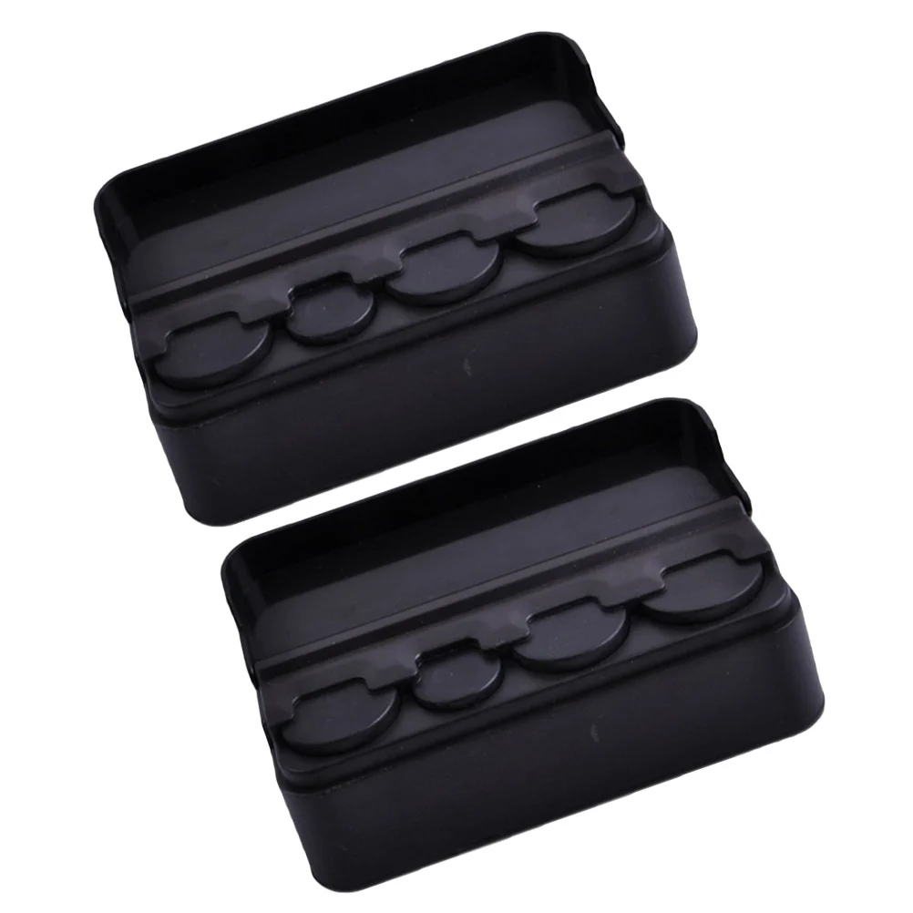 2Pcs Box Plastic Organizer Storage for Loose Change Easy Install Holder Money Bank Holder