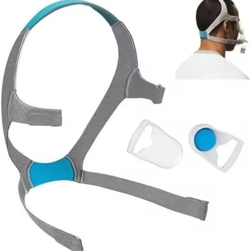 

ResMed AirFit F20 CPAP Mask Headgear, Blue Gray Composite Foam with Magnetic Clips, Replacement Headgear for Sleep Apnea