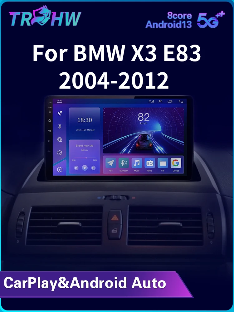 Carplay Voor BMW X3 E83 2004 2005 2006 2007 2008 2009 2010 2011 2012 Autoradio Multimedia Video Player Navi GPS Stereo - afbeelding 2