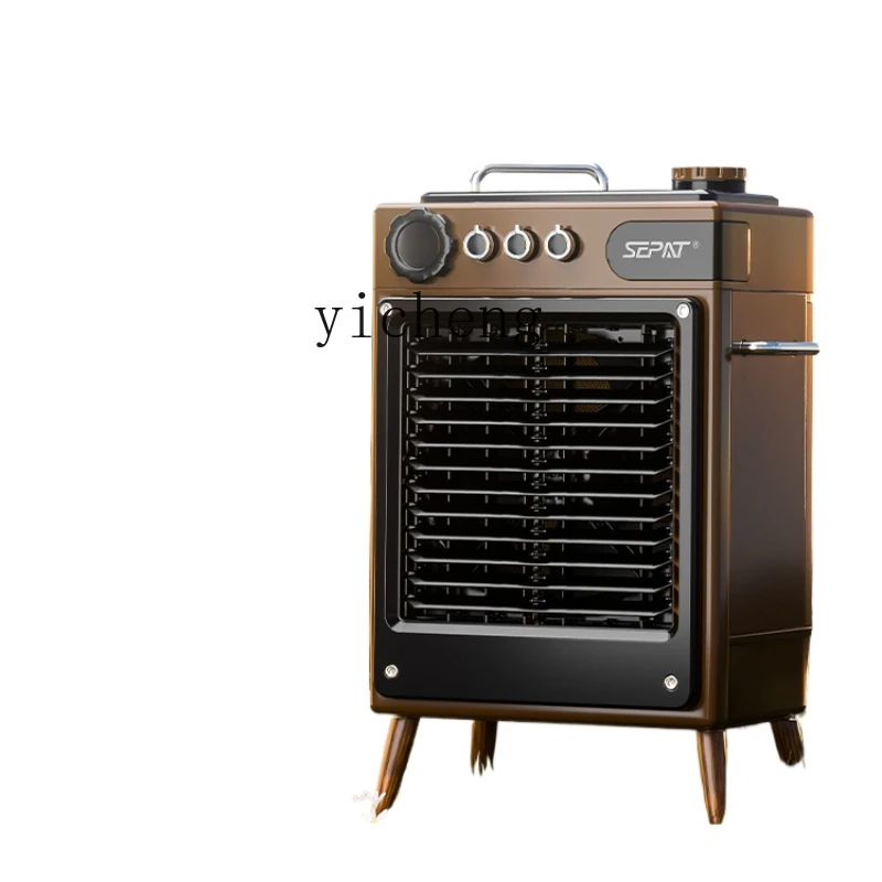 cc25Enfriador de Aire Recargable, Ventilador de Refrigeración para Acampar al Aire Libre, Ventilador de Aire Acondicionado Silencioso para el Hogar