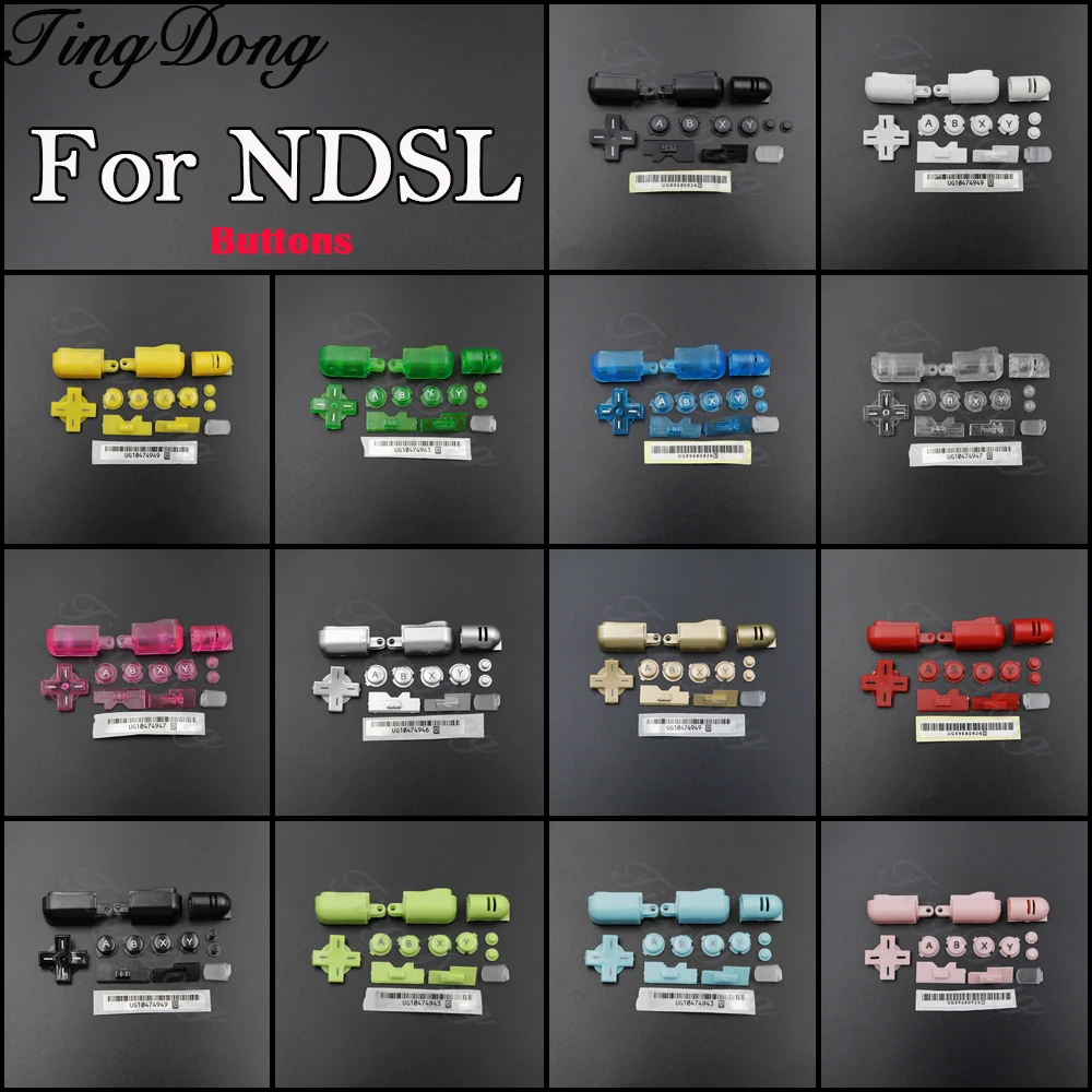 1 Satz Ersatz-Tasten für NDS Lite Konsole, Ein-/Aus-Taste, ABXY L R D-Pad Kreuztasten für NDSL