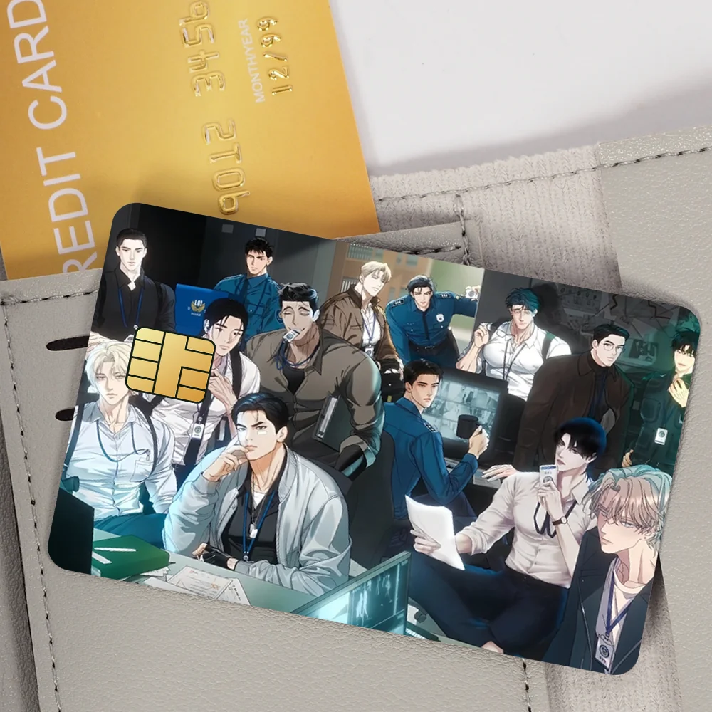 الكلاسيكية Comic-Jinx Bl-Lezhin فيلم الجلد غطاء بطاقة الائتمان ملصقات 4 قطعة الخصم الجبهة الديكور البنك حافلة تمرير مقاوم للماء