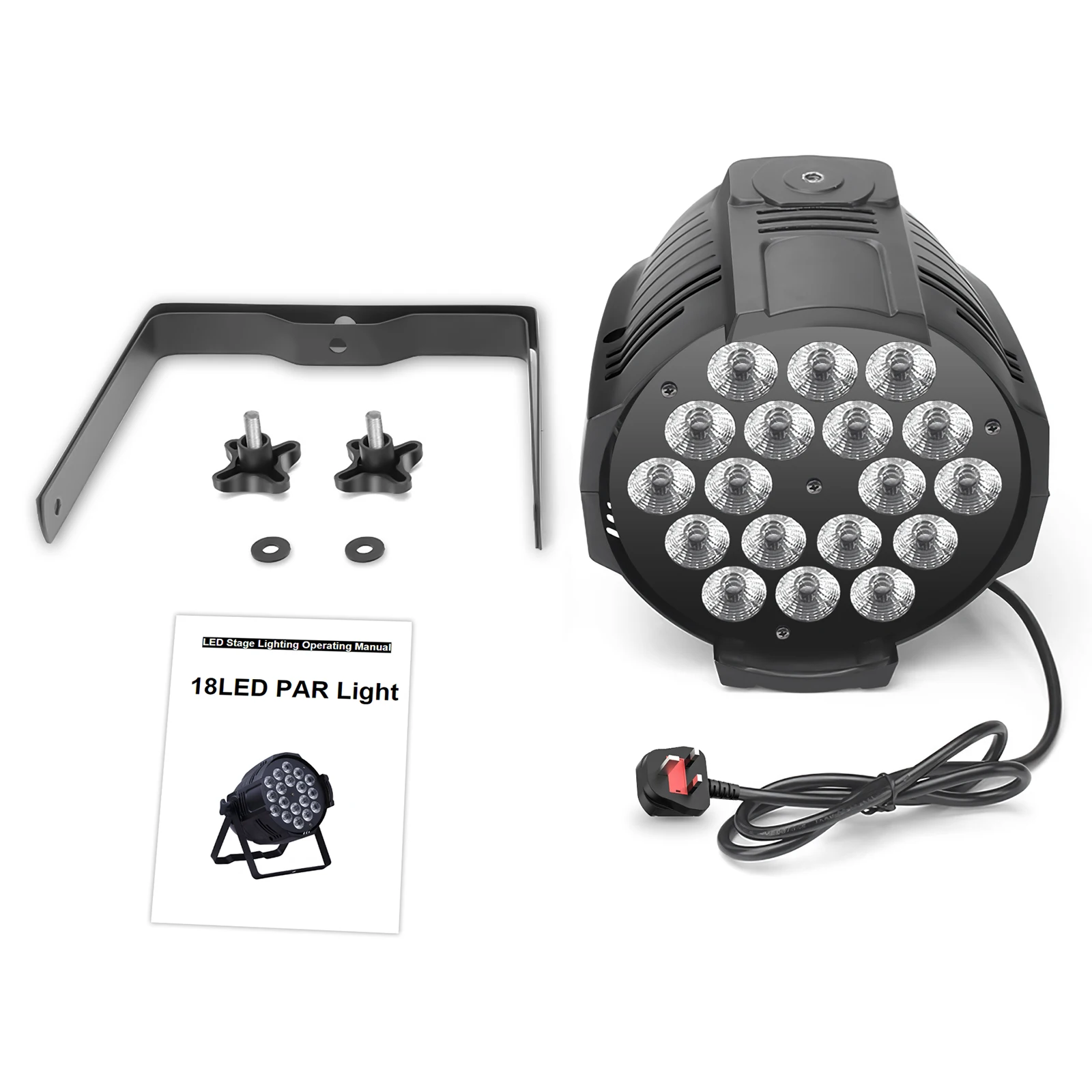 U\'King 200W LEDs 4 in 1 Par Light Stage Light DMX Light Color Mixing Rainbow Effect Outdoor Led Lamp DJ Lights Party Light Disco