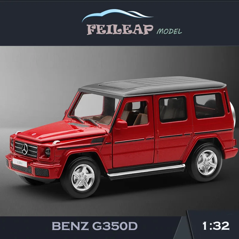 CCA 1/32 Scale Simulation Benz G350D Alloy Car Model With Sound Light Pullback Diecast Metal Toy Vehicles Collective Miniature