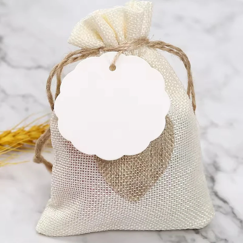 50 Stück/Lot runde Hängeetiketten aus buntem Kraftpapier mit Wellenrand, leere Packungsetiketten, geeignet für die Beschriftung von Geschenken und Souvenirs ZYF – Detail 9