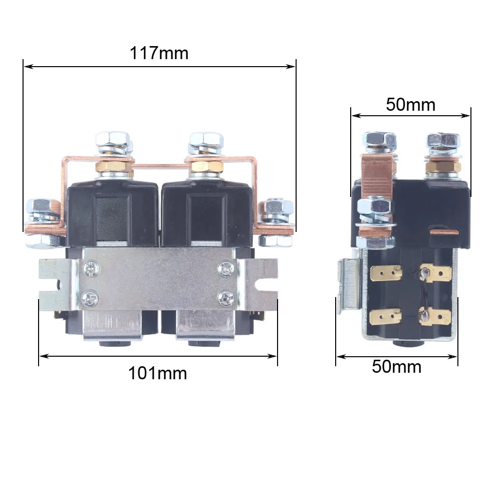 SW88 2NO+2NC Voltage 12V 24V 36V 48V 60V 72V 100A DC Contactor ZJWH100A-2T for forklift handling drawing wehicle car PUMP MOTOR