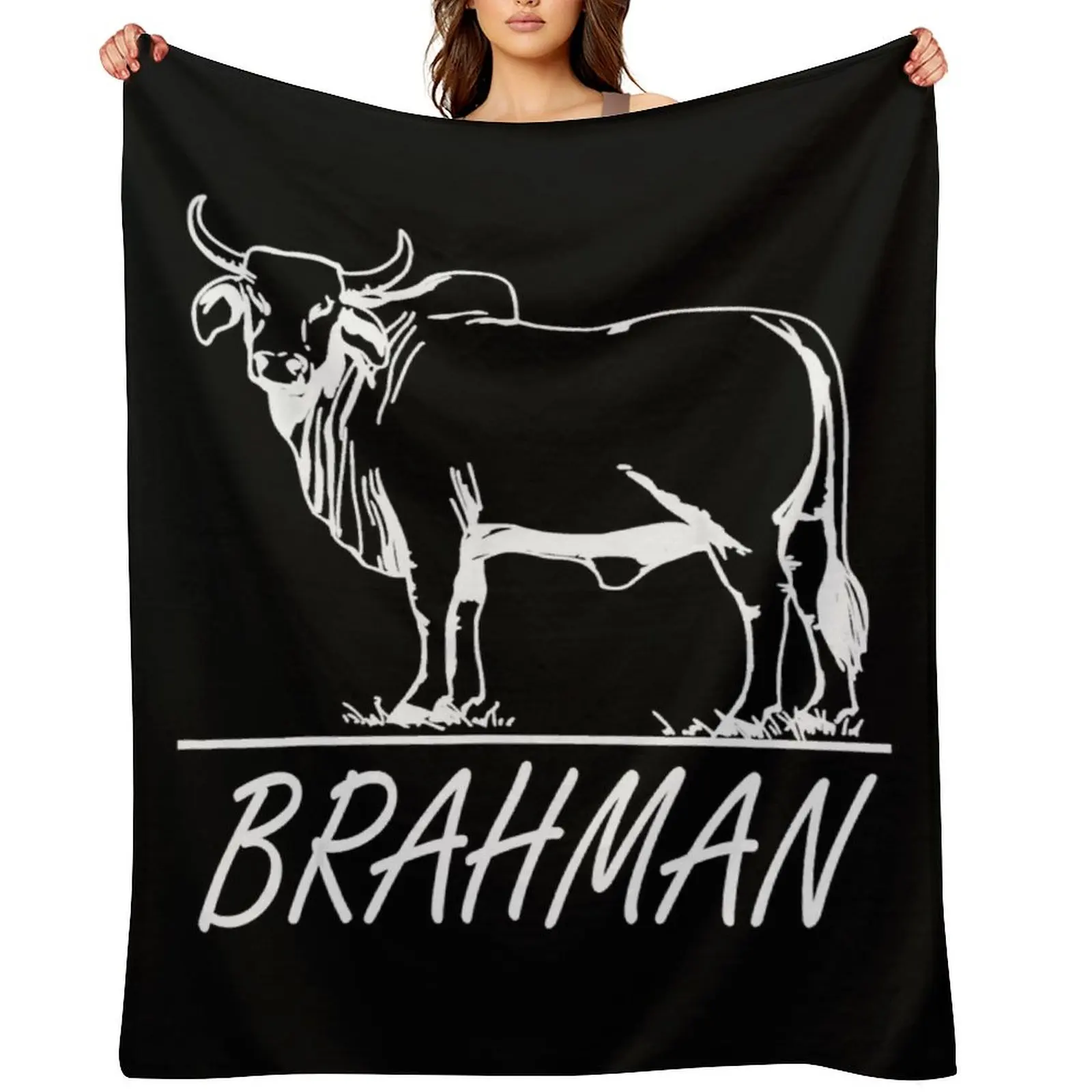 

Zebu Cattle, Brahma Bulls, Brahman Cow Milk Yield.png Throw Blanket Polar Bed Blankets For Bed Sofa Quilt Blankets