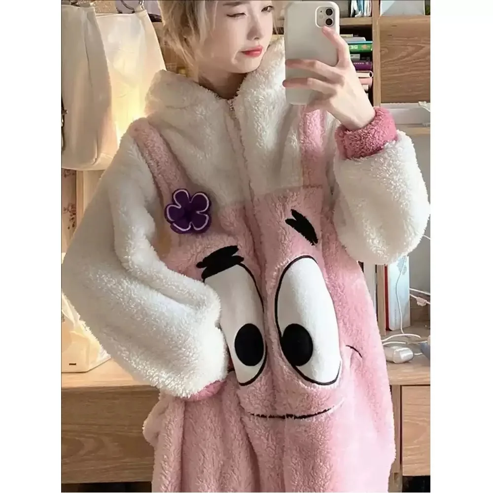 Animal SpongeBob Kigurumi Pyjamas Halloween Family Shark Onesie Adult Cartoon Thicken Pajama Cosplay Costume Party Homewear view 4