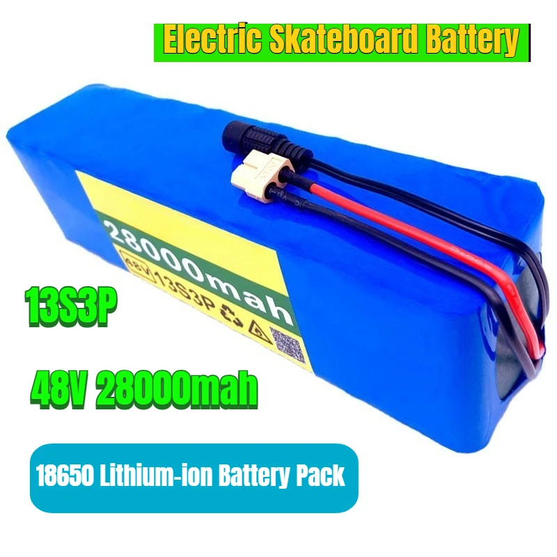 

48V 13S3P 28000mah 18650 Lithium-ion Battery Pack for Electric Skateboard