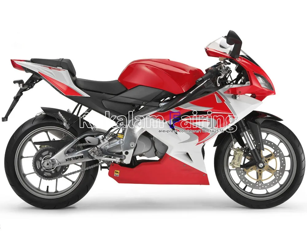 

For Aprilia RS125 Body Kit 2007 2008 2009 2010 2011 RS 125 07-11 Red Lion head Motorbike Fairing (Injection molding)