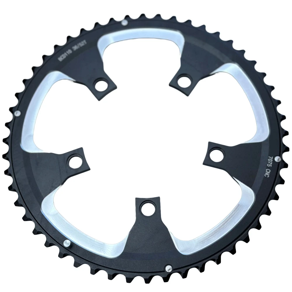 36T 52T 110 BCD Rennrad Kettenblatt 52 Gang Doppelkettenblatt Spur Fahrrad 110BCD Krone – Detail 4