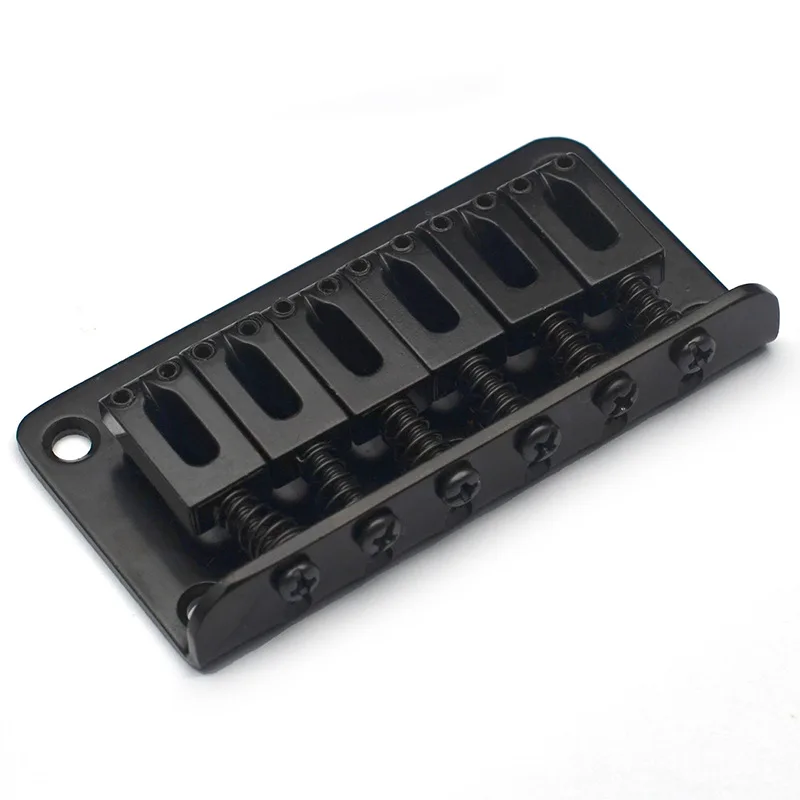 6-String Electric Guitar Fixed Bridge 78x42mm Plate Rear String Loading 10.5mm String Pitch Flat Saddle / Hardtail Bridge