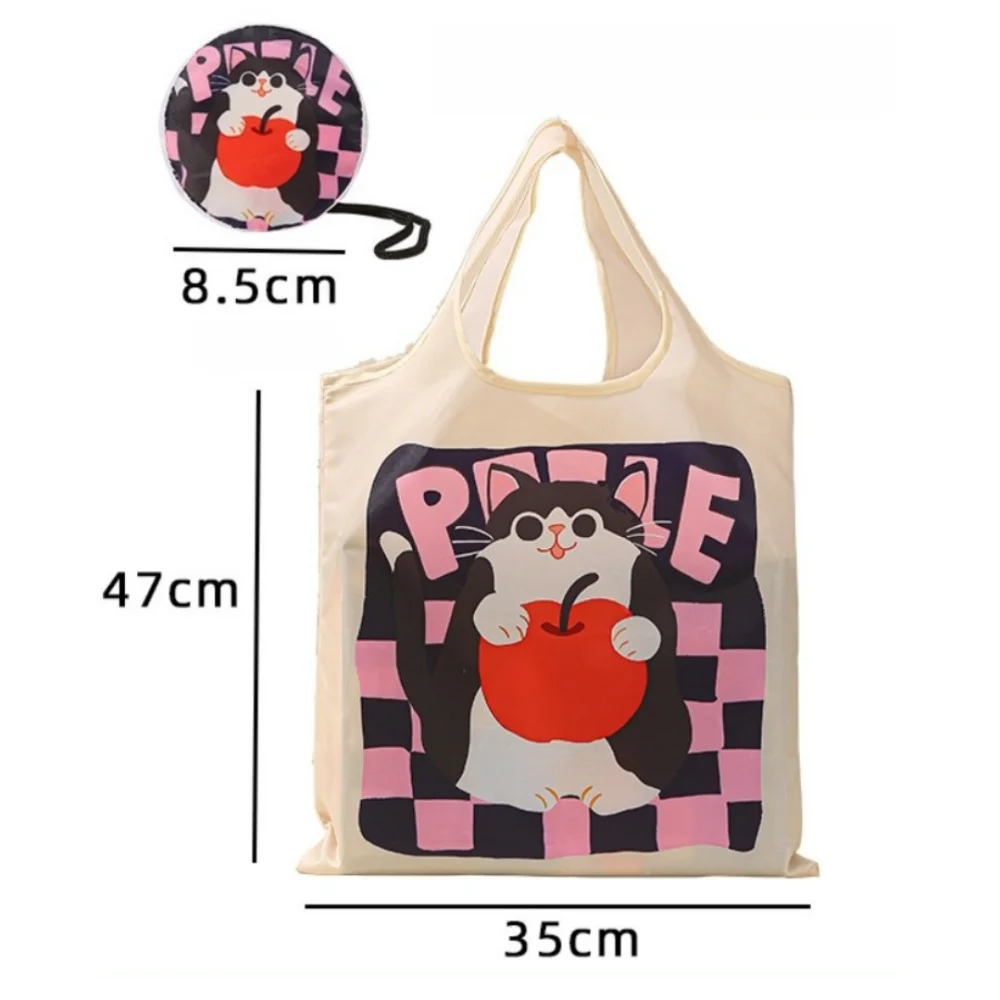 

New Cartoon Animals Shopping Bag Lightweight Cute Eco-Friendly Bag Foldable Large Capacity Supermarket Bag for Grocery