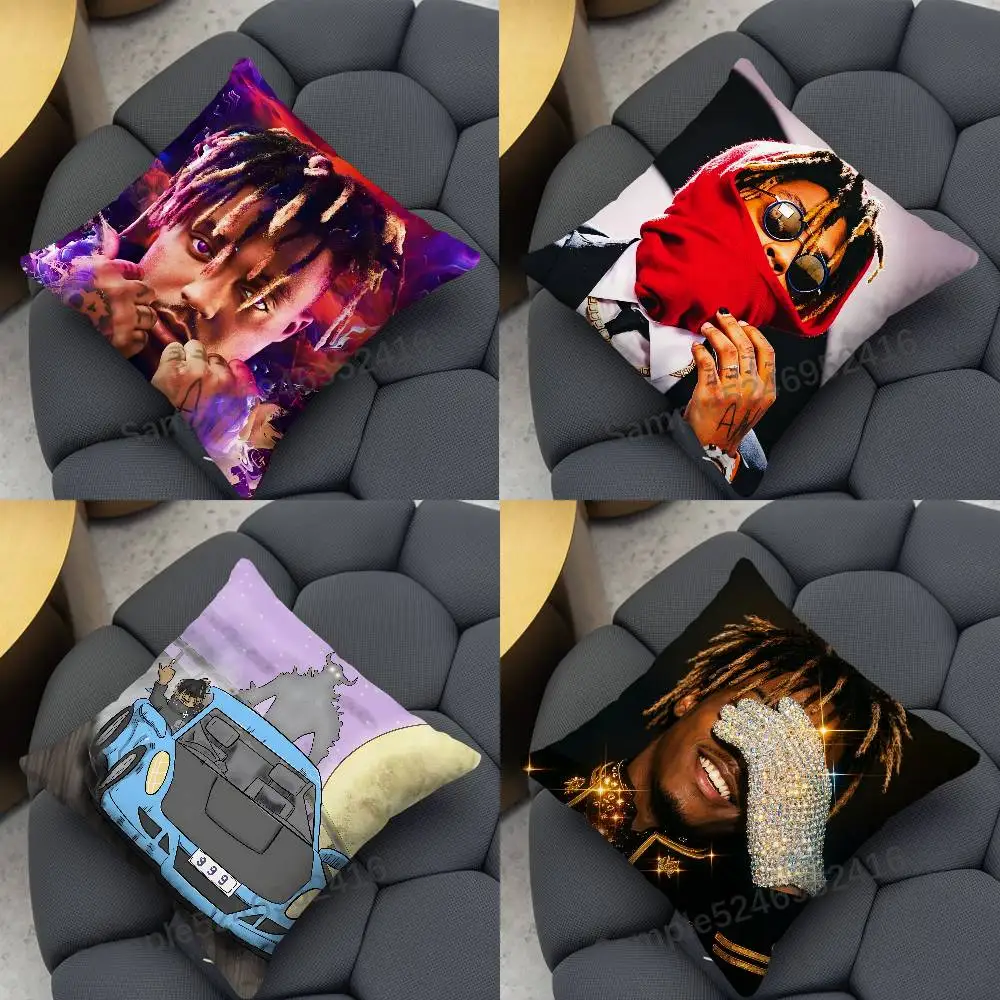 J-Juice Wrld Goodbye Good Riddance Pillow Case Throw Pillow Cover Premium Polyester Blend Sofa/Bed/Car Decor Washable Covers