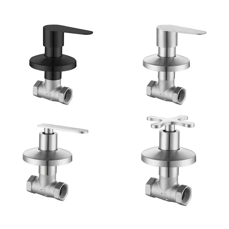 

304 Stainless Steel Quick-Open Angle Valve Straight-Through Water Shut-Off Valve Switch for Plumbing