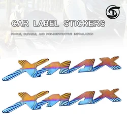 Pegatinas decorativas 3D para motocicleta, calcomanías de aluminio para Yamaha XMAX 125 XMAX 300 TECH MAX, insignia con emblema, XMAX 125 300 modificado