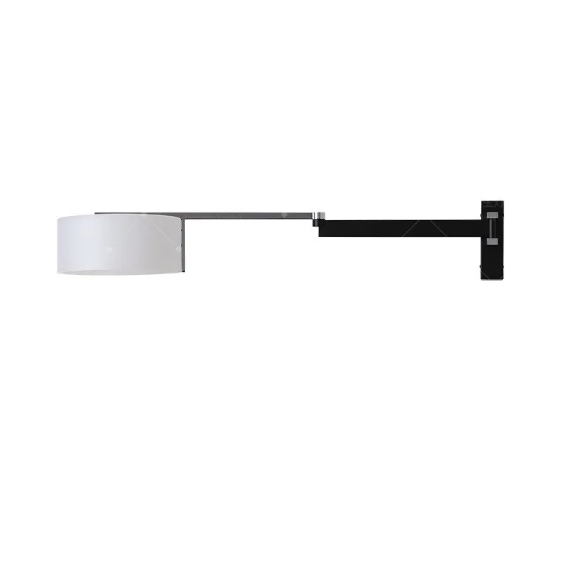 American retro industrial wind mechanical rocker arm wall lamp, medieval bedroom bedside lamp
