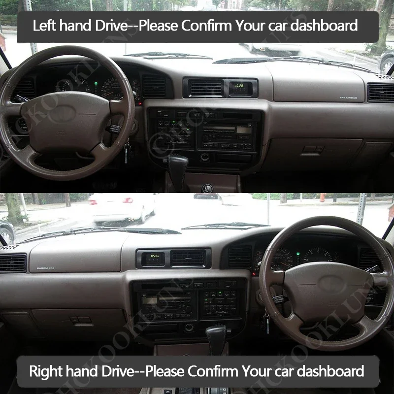Dashboard Cover Anti-Slip Anti-dirty Mat Pad Sunshade Dashmat Protect for Toyota Land Cruiser J80 LC80 Lexus LX 450 1990 - 1997