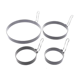 9/10/15/20cm Pancake Ring Mold Metal Fried Egg Shaper Non Stick Egg Cooking Ring Homemade Round Omelet Mold