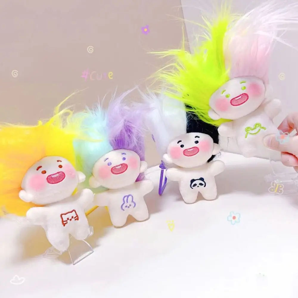 No Clothes Missing Teeth Cotton Doll Missing Teeth Key Chain Style Toothless Doll Key Chain Short PP Cotton Funny Toothless Doll