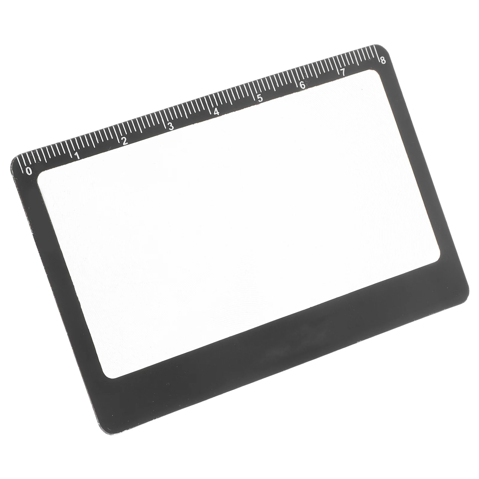 

Portable Credit Card Size Magnifier Transparent Lens for Reading Books Menus Maps Lightweight Multifunctional