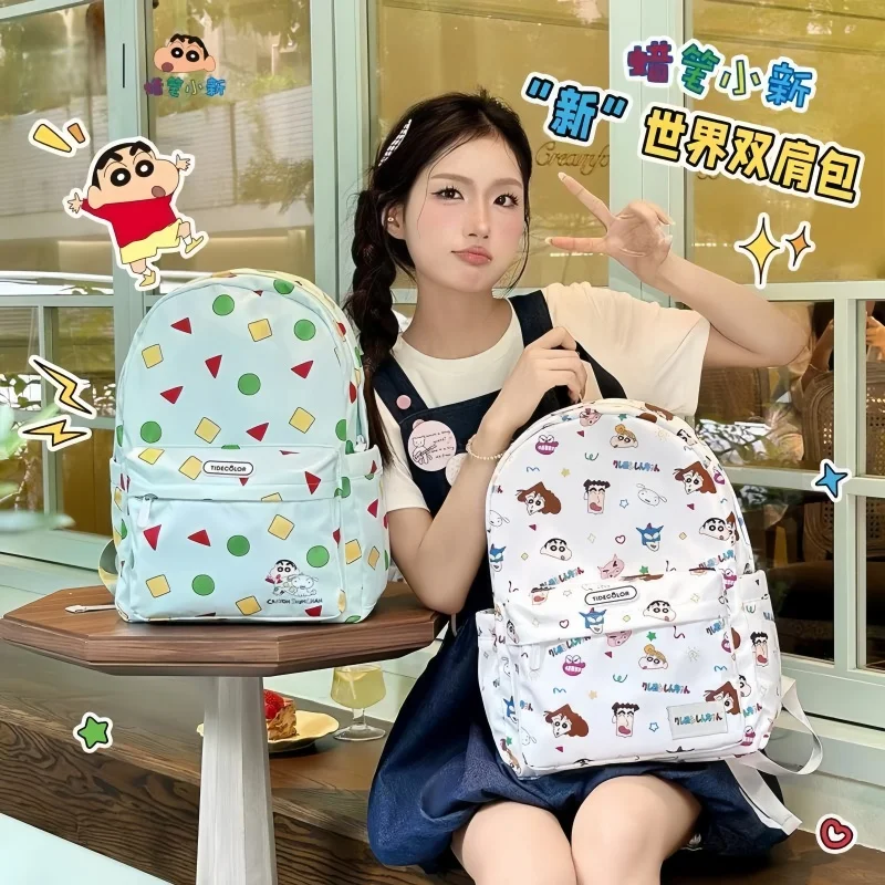 

Crayon Shin-chan Cartoon Backpack Large-capacity Student Computer Storage Bag Printed Travel Knapsack Boy/Girl Festival Gifts