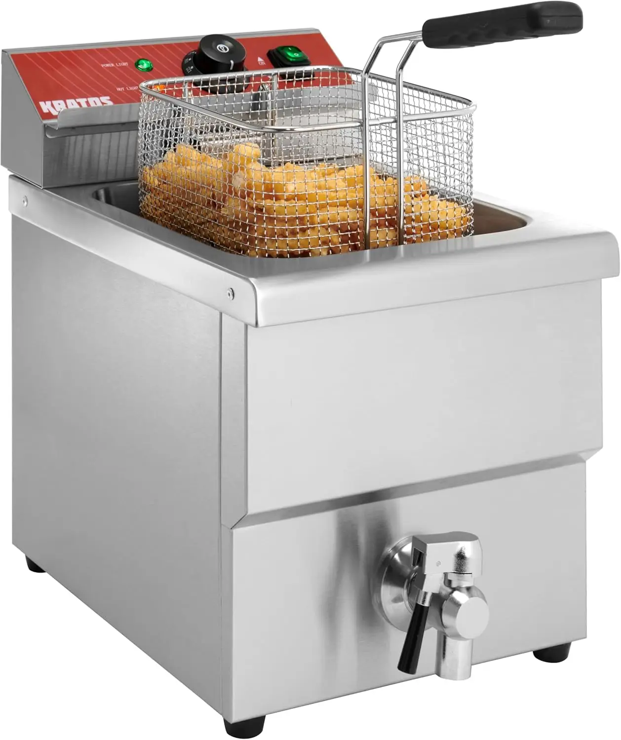 29Y-015 상업용 전기 조리대 프라이어, 15lb. 용량, 208/240V, 3500W, 바구니 1개