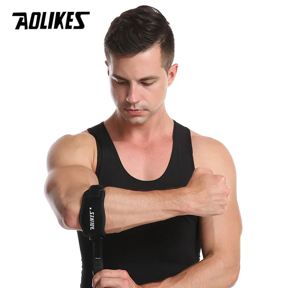 AOLIKES 1PCS Tennis Elbow Brace,Pain Relief for Tennis Elbow & Golfer\'s Elbow,Tendonitis Elbow Brace Support & Strap for Men