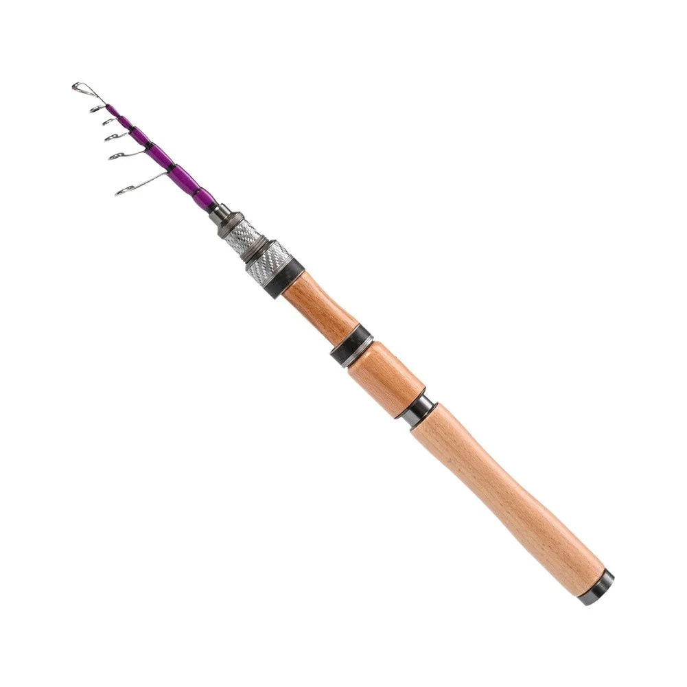 Fishing Rod 180cm L Action with Titanium Tip Designed for BFS Carbon Material Natural Wood Color Handle Smooth Guide Rings