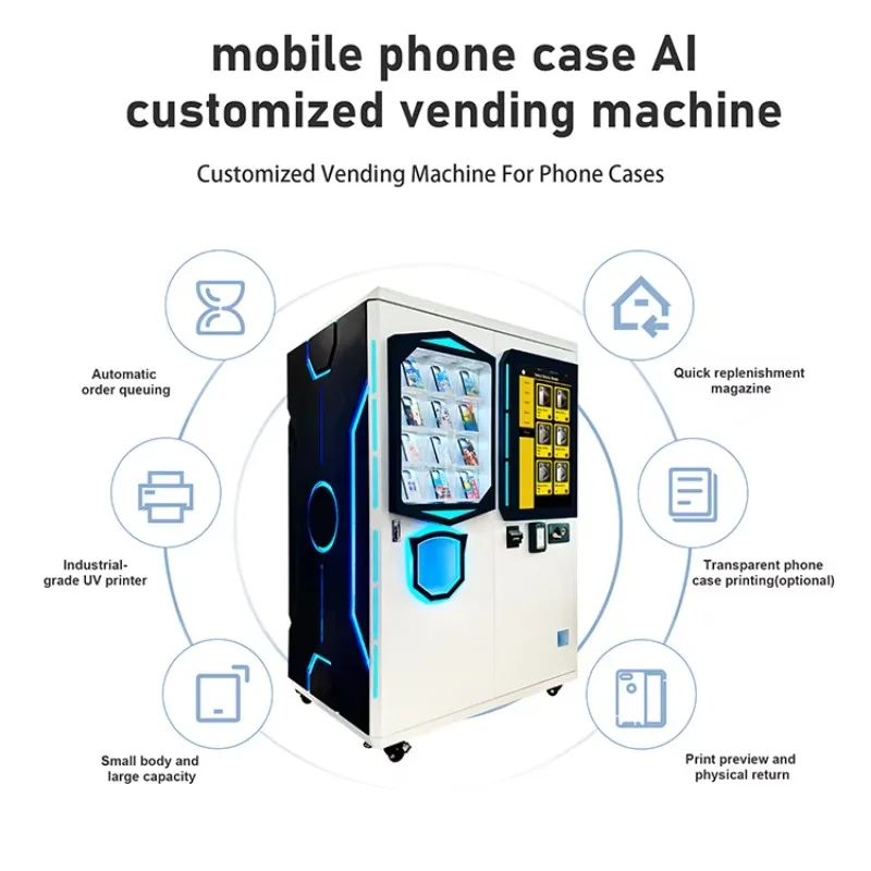 خدمة 24 ساعة آلة بيع حالة الهاتف المحمول شاشة تعمل باللمس عملة رمز نظام الدفع SDK آلة بيع حالة الهاتف المحمول