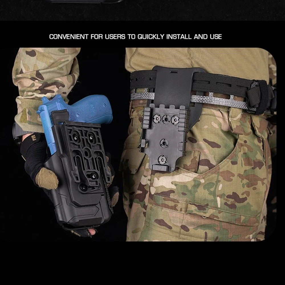 

Тактическая кобура X300U-A для фонарика, универсальная быстросъемная кобура для пистолета с системой QLS, адаптер, охотничьи ремни, кобуры