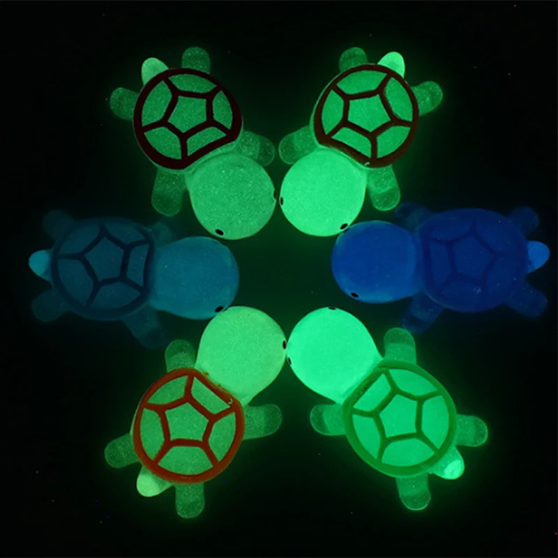 Cartoon Mini Luminous Turtle Blind Bag Turtle RandomTurtle Ornament Diy Pendants Car And Home Ornaments S/L Size