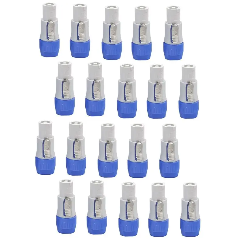 

CJSD-20PCS Powercon Connector Male Plug Power Plug Adapter For Light Stage Light Power Input