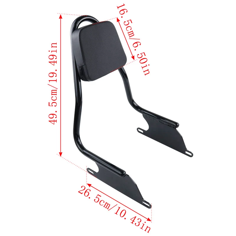 FIt R 18 B Motorcycle Passenger Seat Backrest Cushion Rear Sissy Bar Pad Accessories For BMW R18 B R18B 2020-2023