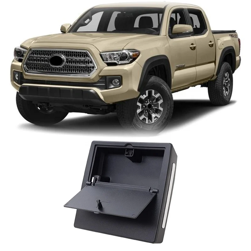 

Flying Wing Center Console Hidden Storage Box ABS Armrest Box For Tacoma 2016-2023 Center Console Storage Box