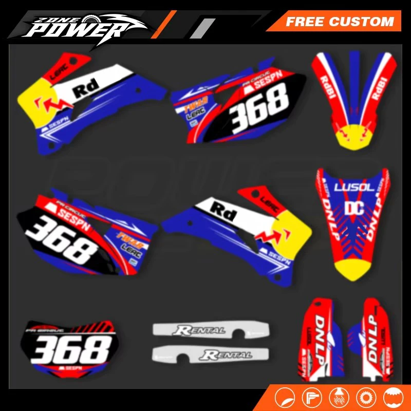 

Powerzone for YAMAHA WRF250 2007-2013 WRF450 2007-2011 Custom Motocycle Background Decal Stickers Kits 03