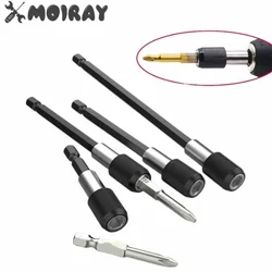 1/4 Inch Head Extension Rod Batch Magnetic Screwdriver Quick Transfer Lever Self-locking Extension Rod 60/100/150mm Hand Tools